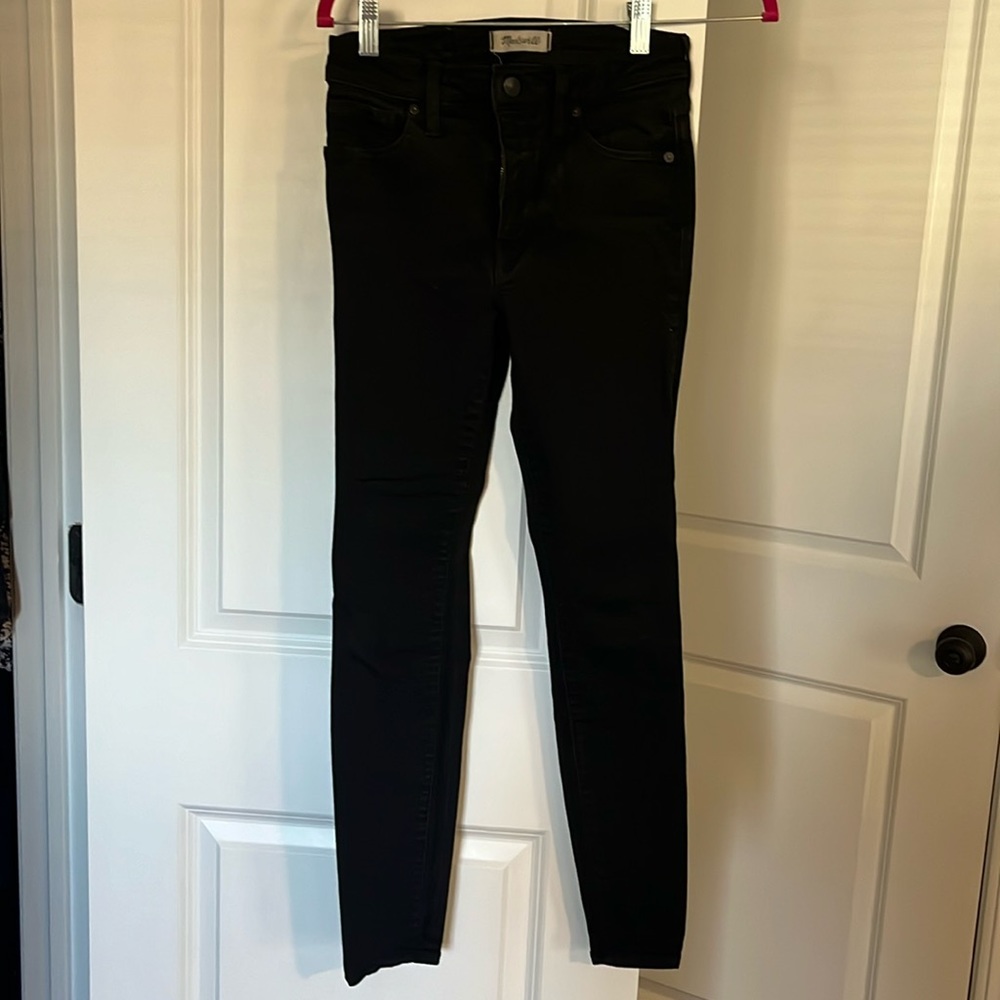 Black madewell jeans 9 in high rise skinny size 26